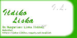 ildiko liska business card